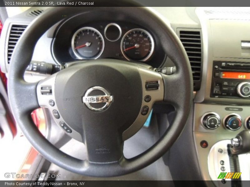 Lava Red / Charcoal 2011 Nissan Sentra 2.0 SR