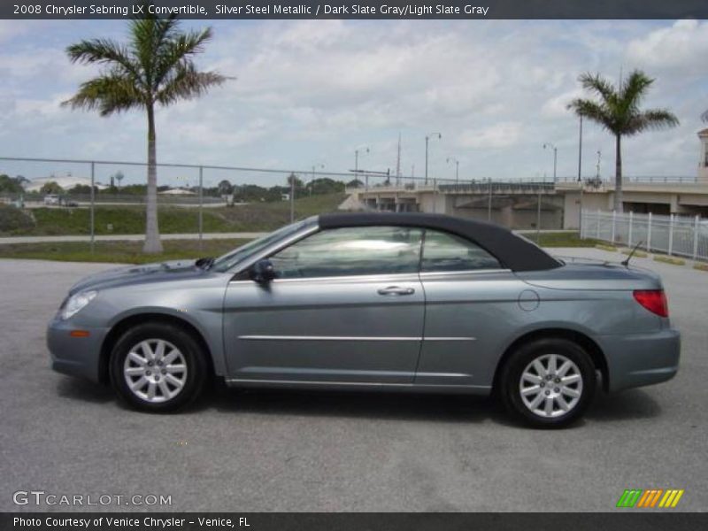 Silver Steel Metallic / Dark Slate Gray/Light Slate Gray 2008 Chrysler Sebring LX Convertible