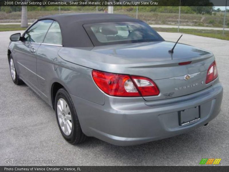 Silver Steel Metallic / Dark Slate Gray/Light Slate Gray 2008 Chrysler Sebring LX Convertible