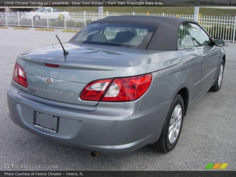 Silver Steel Metallic / Dark Slate Gray/Light Slate Gray 2008 Chrysler Sebring LX Convertible