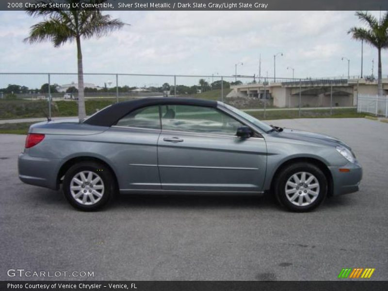 Silver Steel Metallic / Dark Slate Gray/Light Slate Gray 2008 Chrysler Sebring LX Convertible