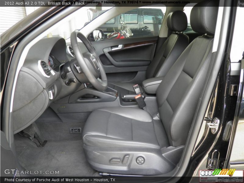 Brilliant Black / Black 2012 Audi A3 2.0 TDI