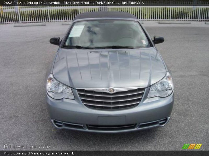 Silver Steel Metallic / Dark Slate Gray/Light Slate Gray 2008 Chrysler Sebring LX Convertible