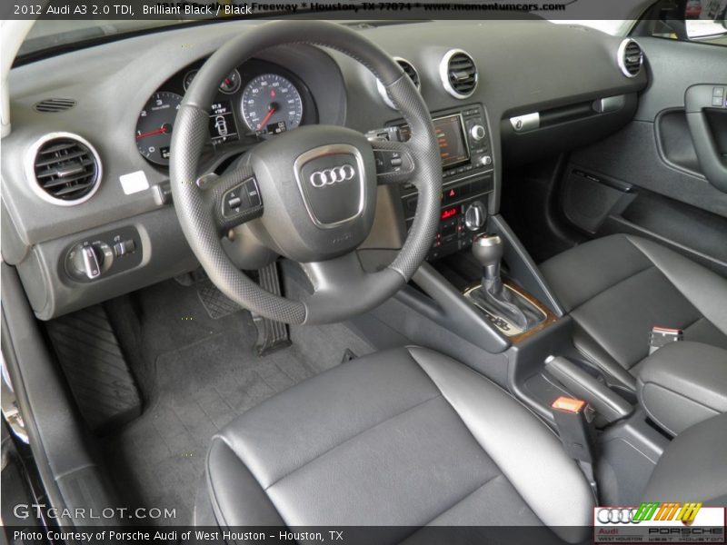 Brilliant Black / Black 2012 Audi A3 2.0 TDI