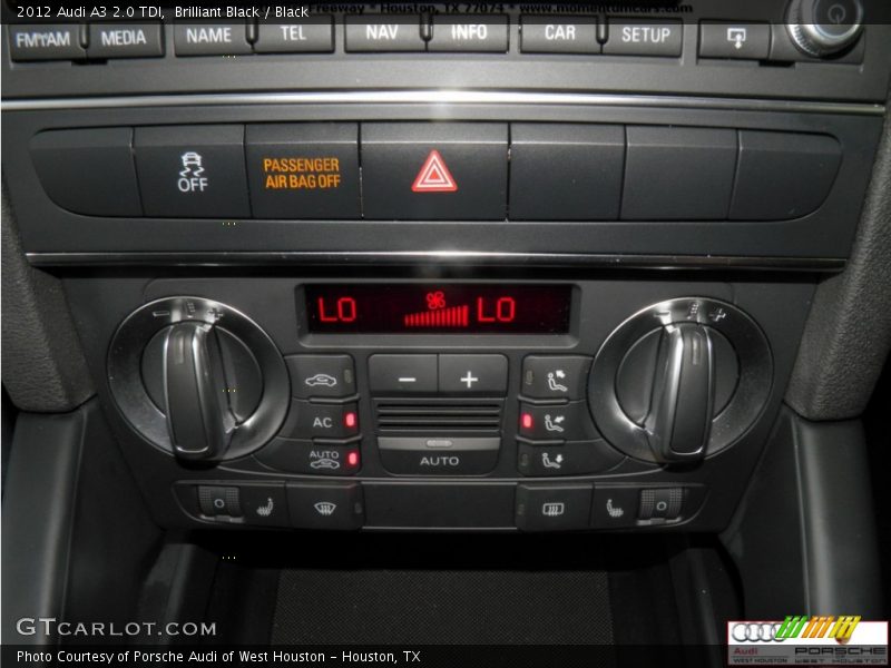 Brilliant Black / Black 2012 Audi A3 2.0 TDI