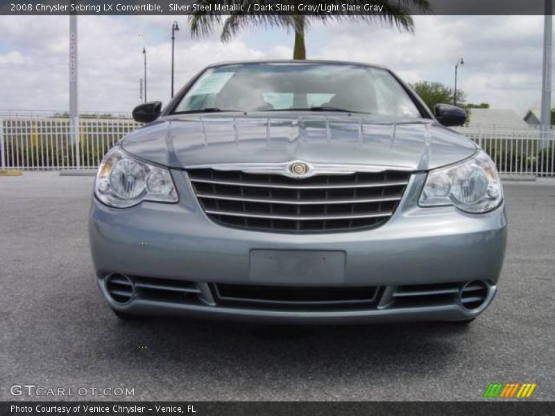 Silver Steel Metallic / Dark Slate Gray/Light Slate Gray 2008 Chrysler Sebring LX Convertible
