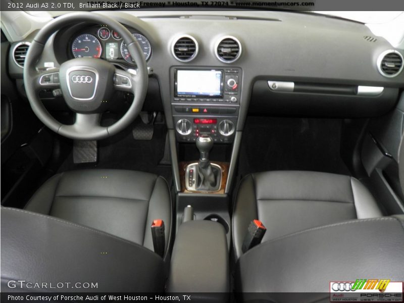 Brilliant Black / Black 2012 Audi A3 2.0 TDI