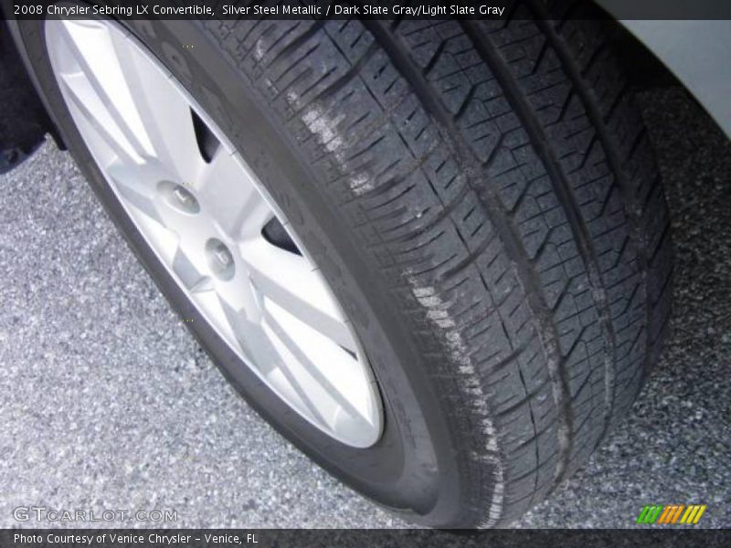 Silver Steel Metallic / Dark Slate Gray/Light Slate Gray 2008 Chrysler Sebring LX Convertible