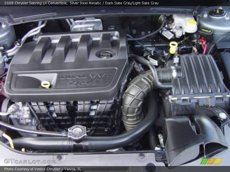 Silver Steel Metallic / Dark Slate Gray/Light Slate Gray 2008 Chrysler Sebring LX Convertible