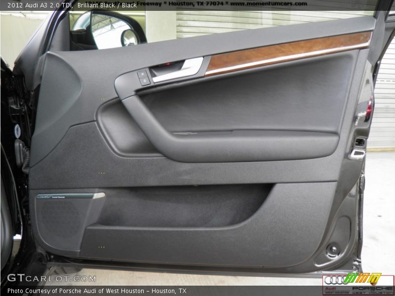 Brilliant Black / Black 2012 Audi A3 2.0 TDI