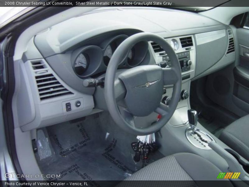Silver Steel Metallic / Dark Slate Gray/Light Slate Gray 2008 Chrysler Sebring LX Convertible