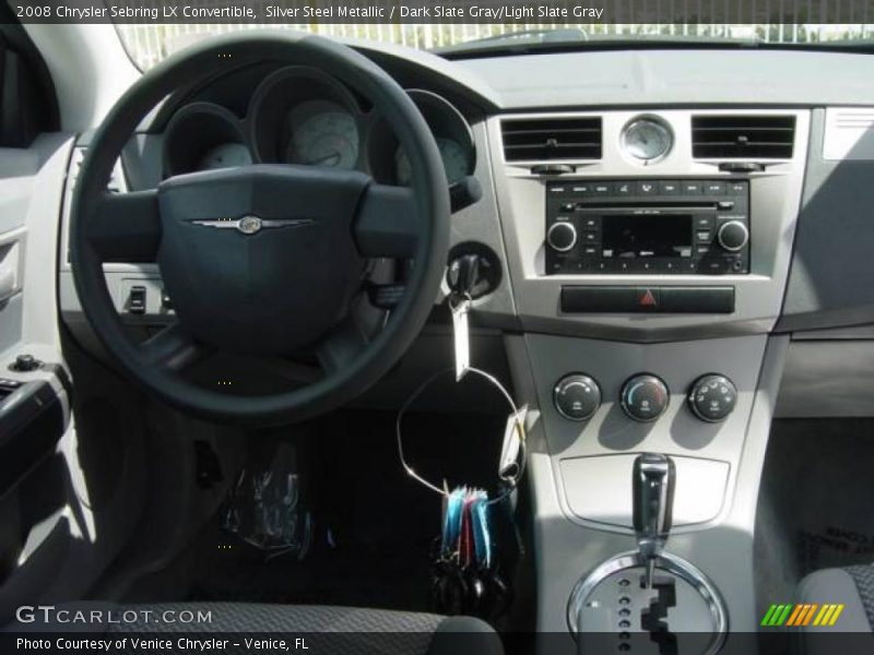 Silver Steel Metallic / Dark Slate Gray/Light Slate Gray 2008 Chrysler Sebring LX Convertible