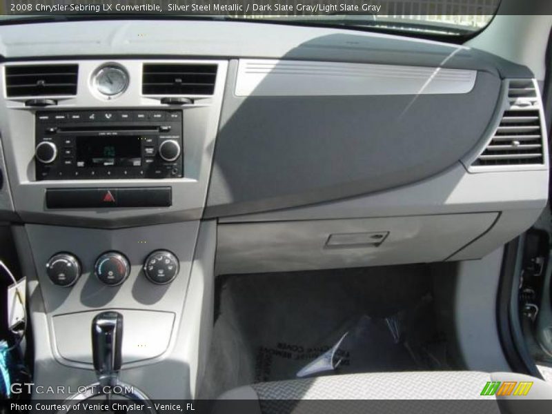Silver Steel Metallic / Dark Slate Gray/Light Slate Gray 2008 Chrysler Sebring LX Convertible