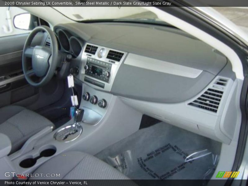 Silver Steel Metallic / Dark Slate Gray/Light Slate Gray 2008 Chrysler Sebring LX Convertible