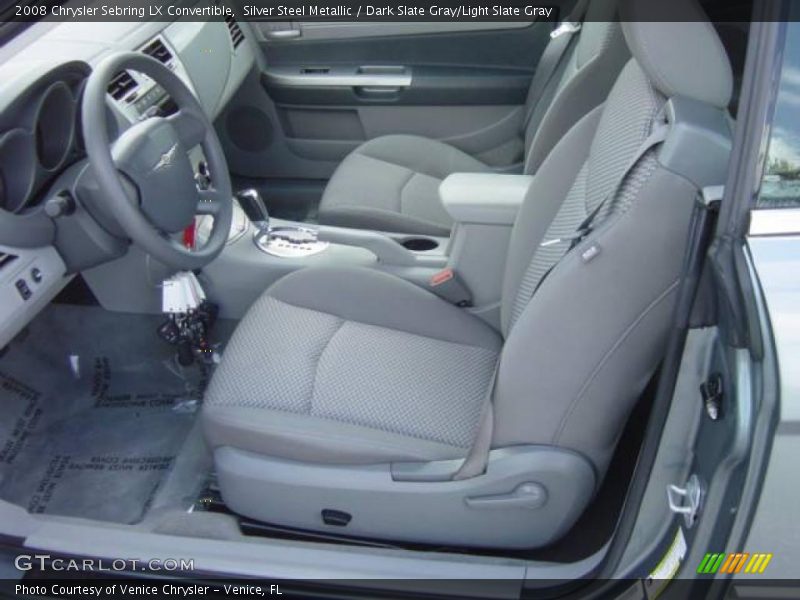 Silver Steel Metallic / Dark Slate Gray/Light Slate Gray 2008 Chrysler Sebring LX Convertible