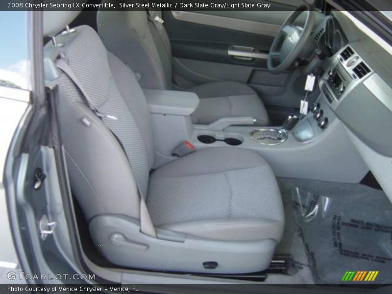 Silver Steel Metallic / Dark Slate Gray/Light Slate Gray 2008 Chrysler Sebring LX Convertible