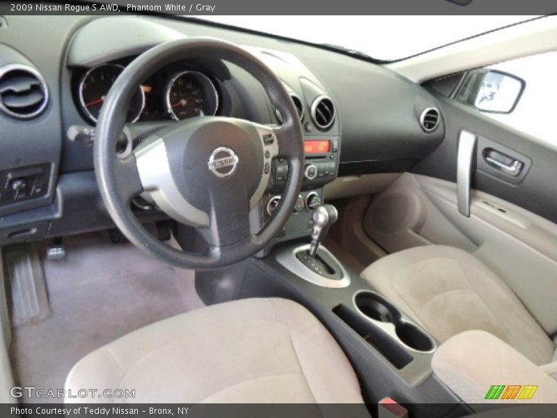 Phantom White / Gray 2009 Nissan Rogue S AWD