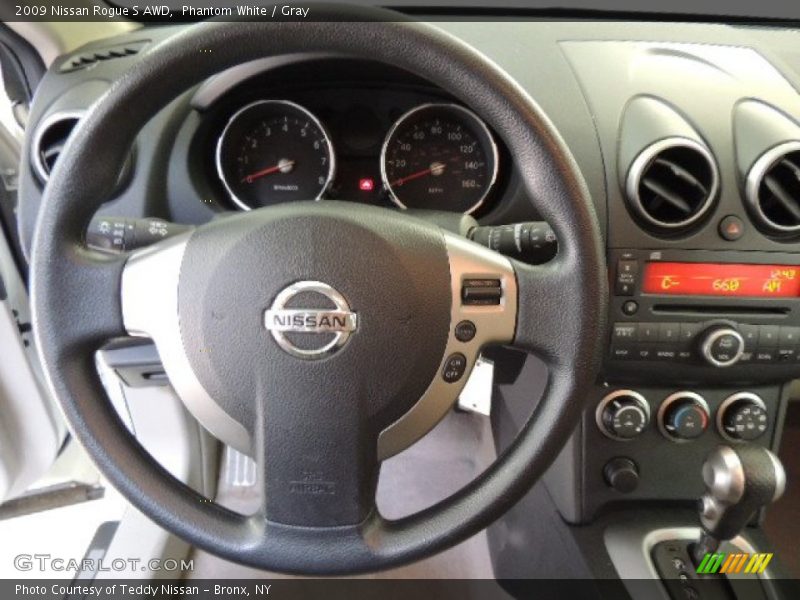 Phantom White / Gray 2009 Nissan Rogue S AWD