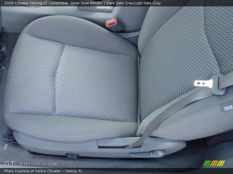 Silver Steel Metallic / Dark Slate Gray/Light Slate Gray 2008 Chrysler Sebring LX Convertible