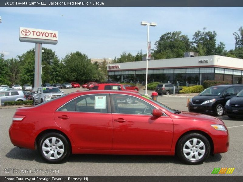 Barcelona Red Metallic / Bisque 2010 Toyota Camry LE