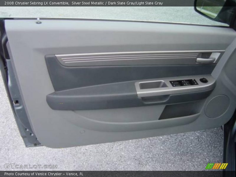 Silver Steel Metallic / Dark Slate Gray/Light Slate Gray 2008 Chrysler Sebring LX Convertible
