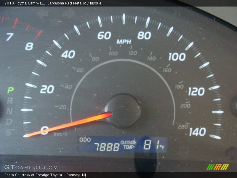 Barcelona Red Metallic / Bisque 2010 Toyota Camry LE