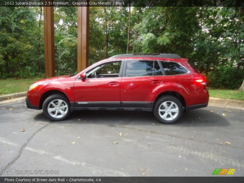 Graphite Gray Metallic / Black 2013 Subaru Outback 2.5i Premium