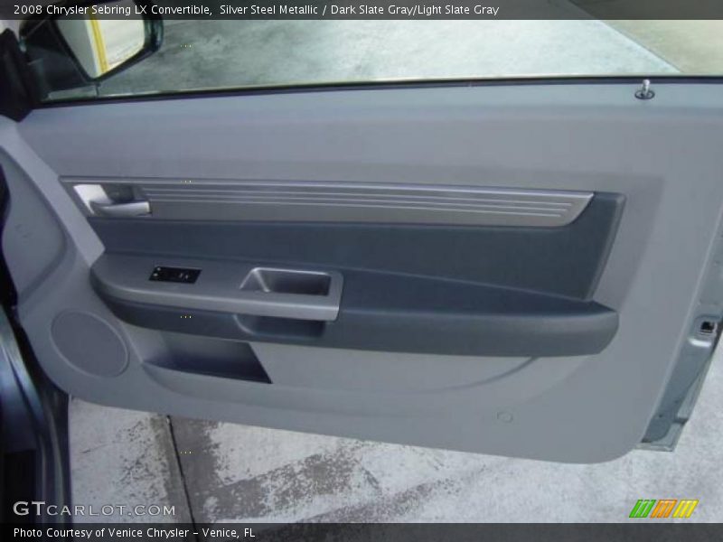 Silver Steel Metallic / Dark Slate Gray/Light Slate Gray 2008 Chrysler Sebring LX Convertible