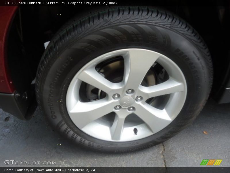 Graphite Gray Metallic / Black 2013 Subaru Outback 2.5i Premium