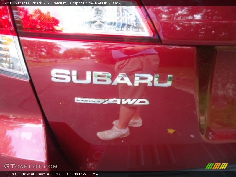 Graphite Gray Metallic / Black 2013 Subaru Outback 2.5i Premium