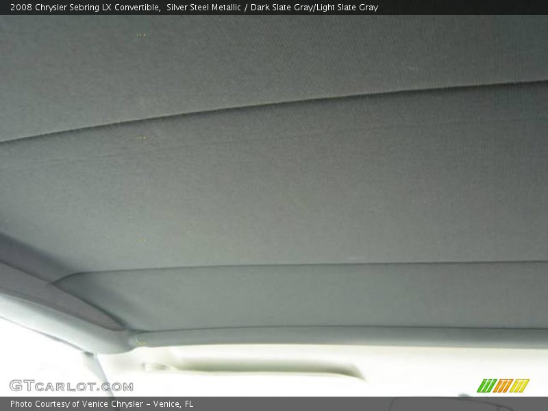 Silver Steel Metallic / Dark Slate Gray/Light Slate Gray 2008 Chrysler Sebring LX Convertible
