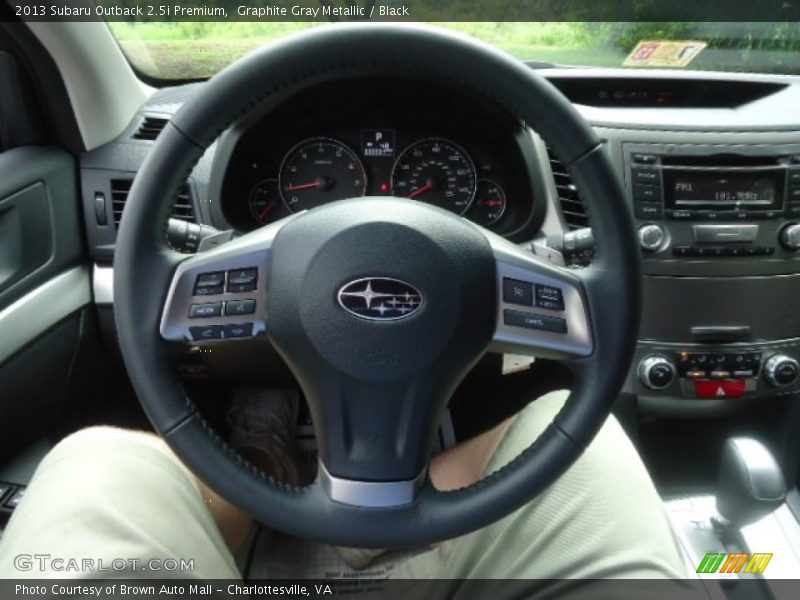 Graphite Gray Metallic / Black 2013 Subaru Outback 2.5i Premium