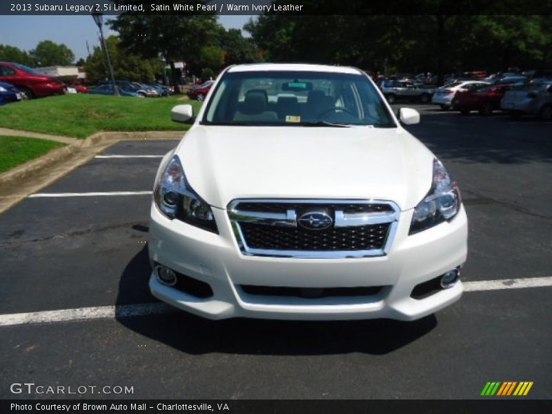Satin White Pearl / Warm Ivory Leather 2013 Subaru Legacy 2.5i Limited
