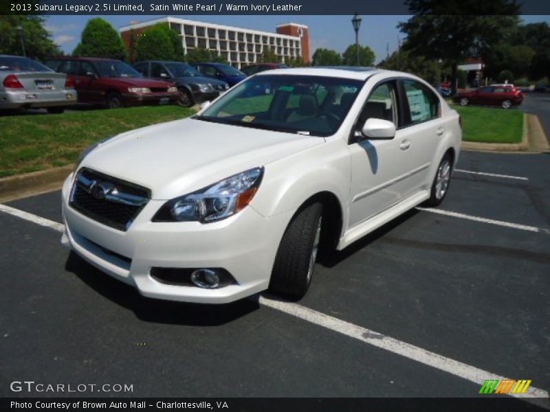 Satin White Pearl / Warm Ivory Leather 2013 Subaru Legacy 2.5i Limited