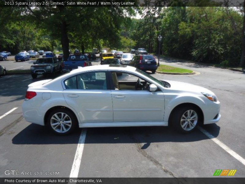 Satin White Pearl / Warm Ivory Leather 2013 Subaru Legacy 2.5i Limited