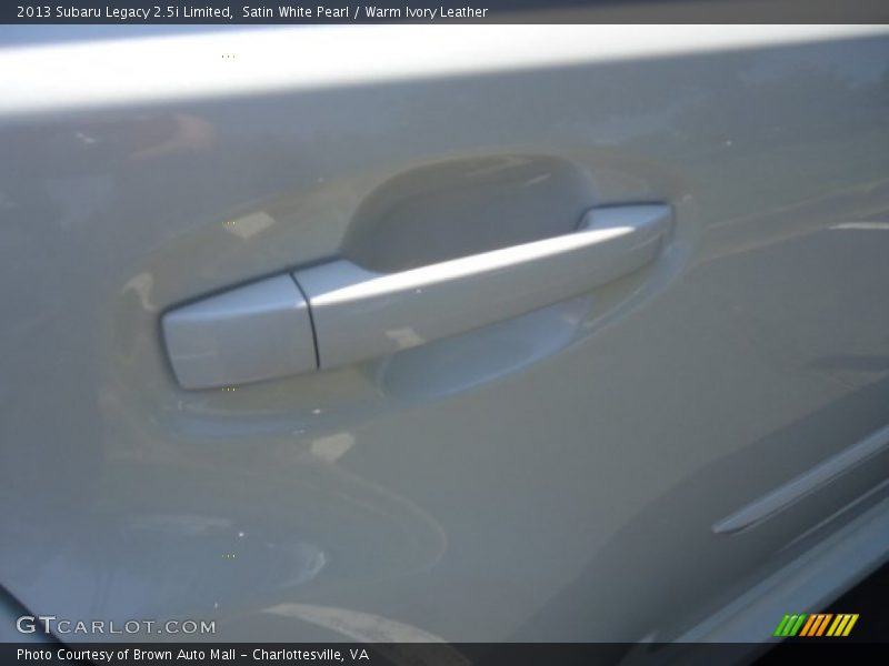 Satin White Pearl / Warm Ivory Leather 2013 Subaru Legacy 2.5i Limited