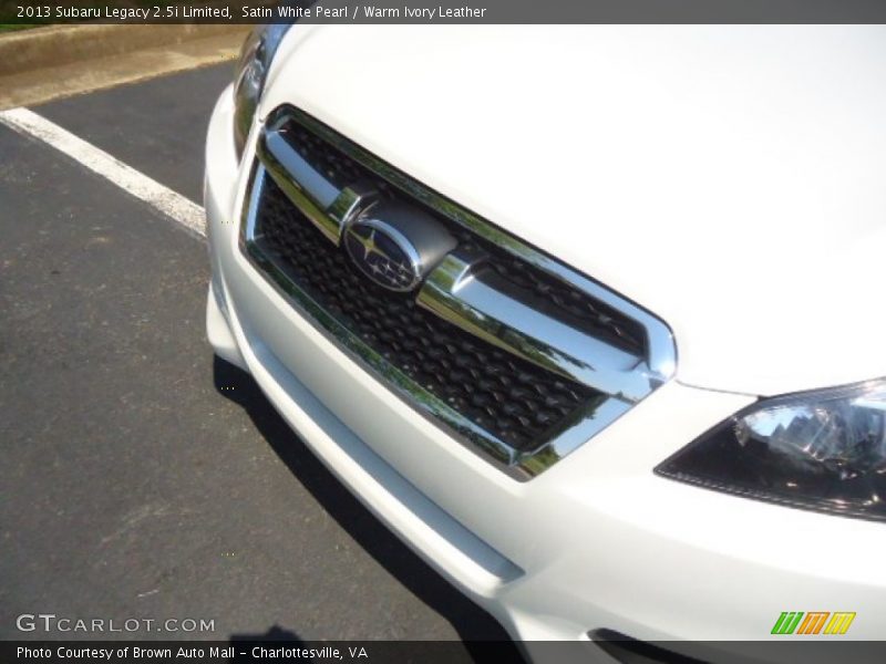 Satin White Pearl / Warm Ivory Leather 2013 Subaru Legacy 2.5i Limited