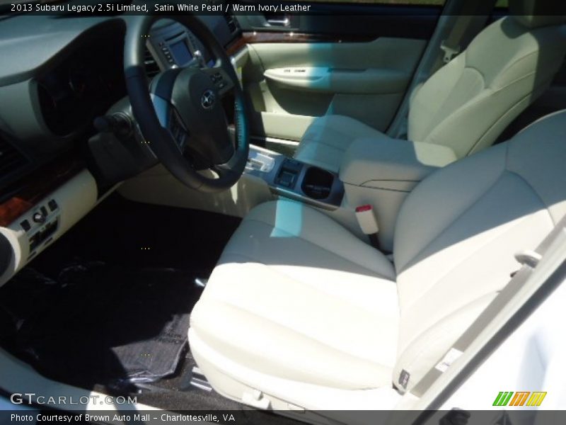 Satin White Pearl / Warm Ivory Leather 2013 Subaru Legacy 2.5i Limited