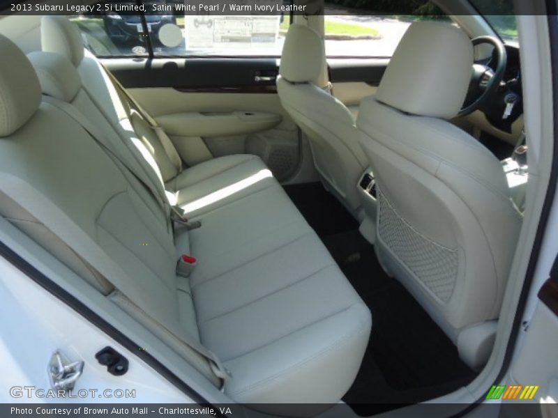 Satin White Pearl / Warm Ivory Leather 2013 Subaru Legacy 2.5i Limited