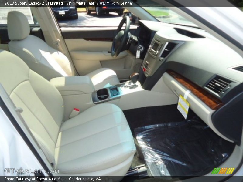 Satin White Pearl / Warm Ivory Leather 2013 Subaru Legacy 2.5i Limited