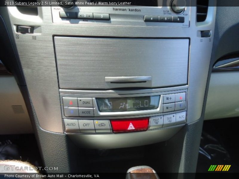 Satin White Pearl / Warm Ivory Leather 2013 Subaru Legacy 2.5i Limited