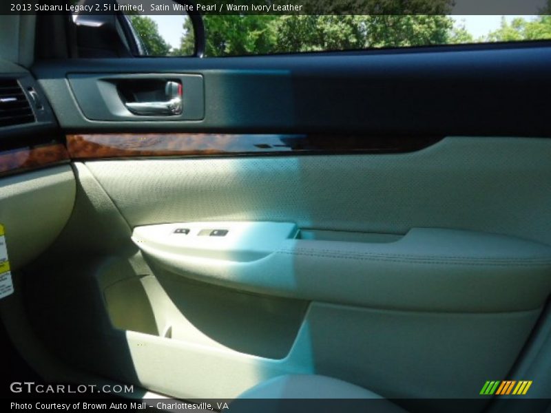 Satin White Pearl / Warm Ivory Leather 2013 Subaru Legacy 2.5i Limited