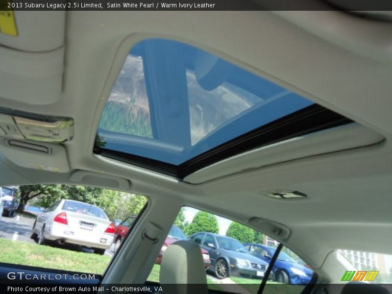 Satin White Pearl / Warm Ivory Leather 2013 Subaru Legacy 2.5i Limited