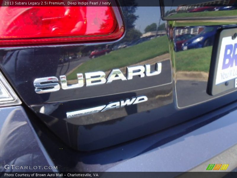 Deep Indigo Pearl / Ivory 2013 Subaru Legacy 2.5i Premium