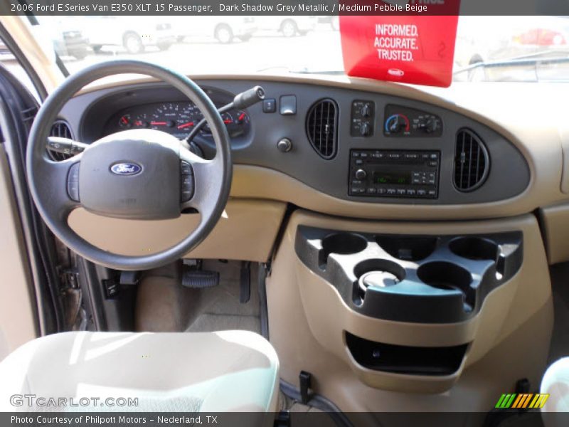 Dark Shadow Grey Metallic / Medium Pebble Beige 2006 Ford E Series Van E350 XLT 15 Passenger