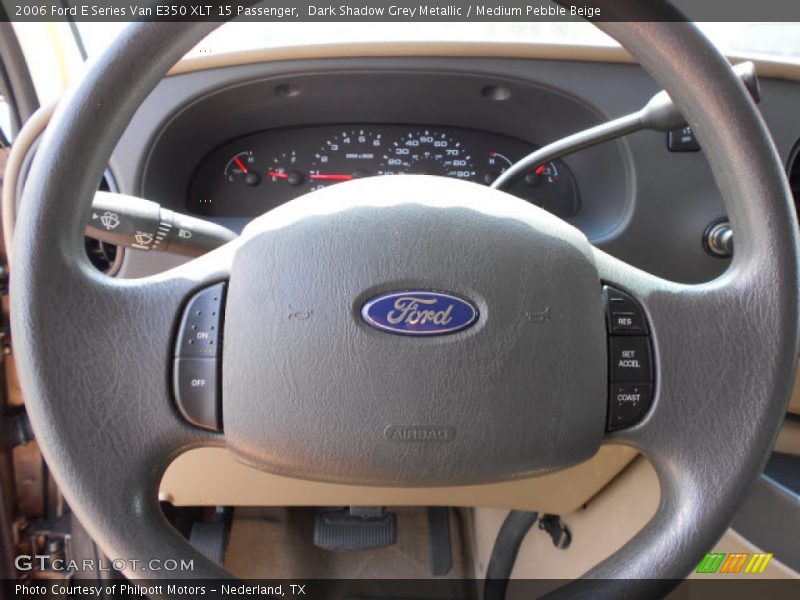 Dark Shadow Grey Metallic / Medium Pebble Beige 2006 Ford E Series Van E350 XLT 15 Passenger