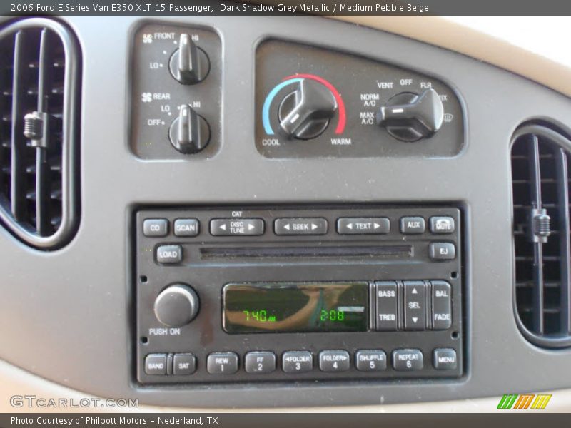 Dark Shadow Grey Metallic / Medium Pebble Beige 2006 Ford E Series Van E350 XLT 15 Passenger