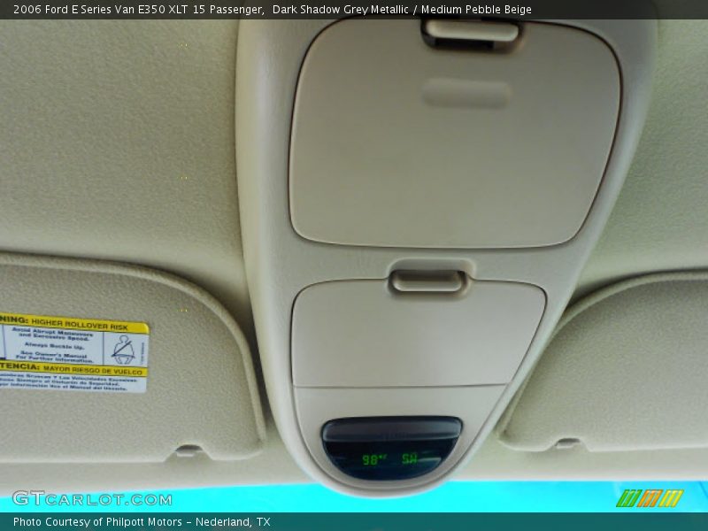 Dark Shadow Grey Metallic / Medium Pebble Beige 2006 Ford E Series Van E350 XLT 15 Passenger