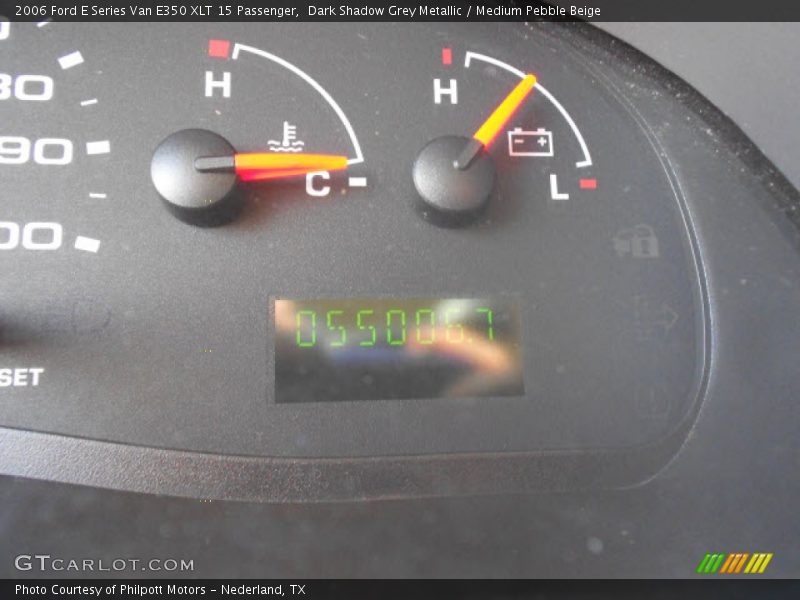 Dark Shadow Grey Metallic / Medium Pebble Beige 2006 Ford E Series Van E350 XLT 15 Passenger