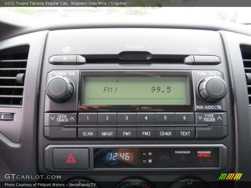 Magnetic Gray Mica / Graphite 2012 Toyota Tacoma Regular Cab